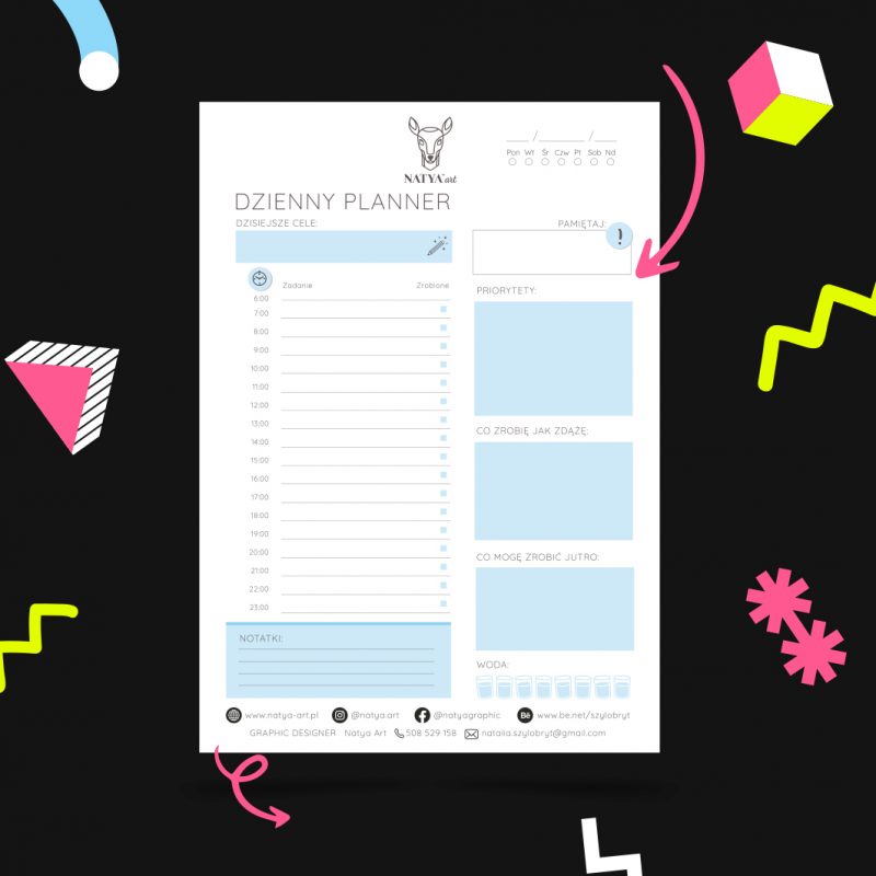 dzienny planner Natya Art do pobrania strona dzienny planner Natya Art do pobrania strona